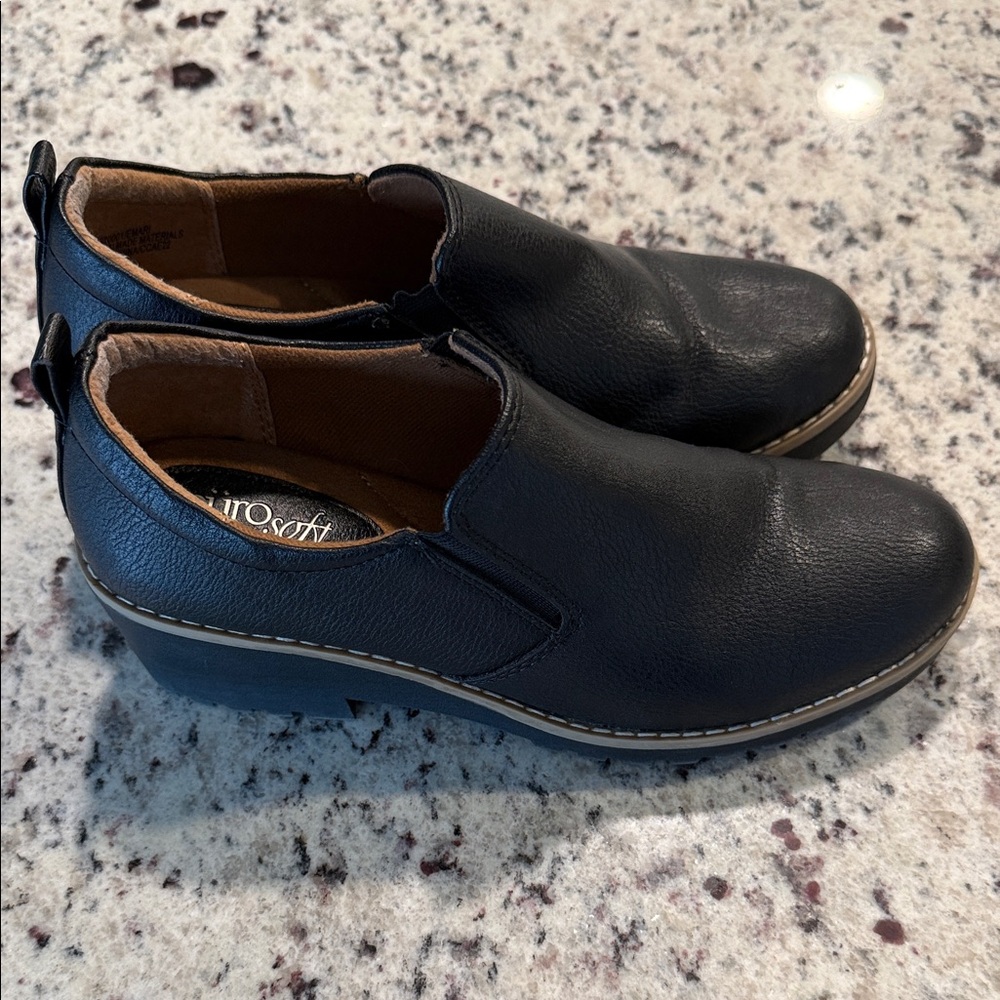 AEROSOLES Men's Black Leather Loafers